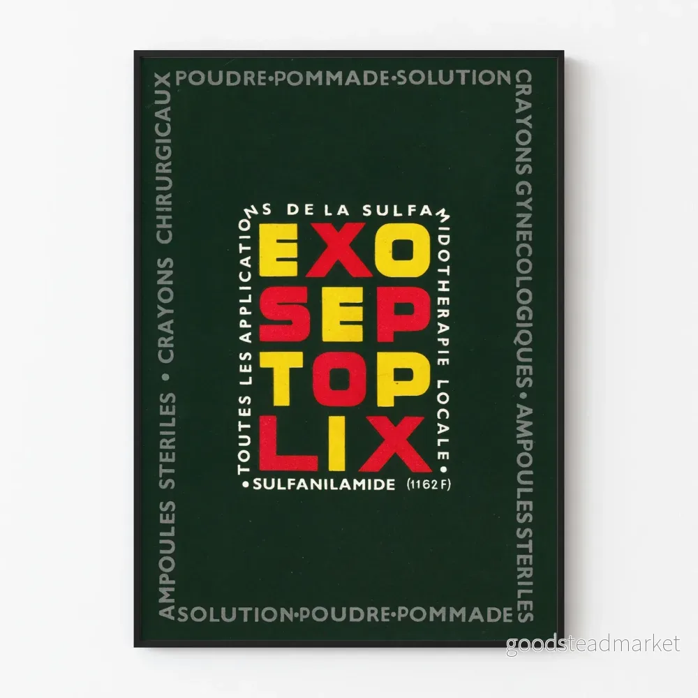 Vintageposter Exoseptoplix Sulfanilamid