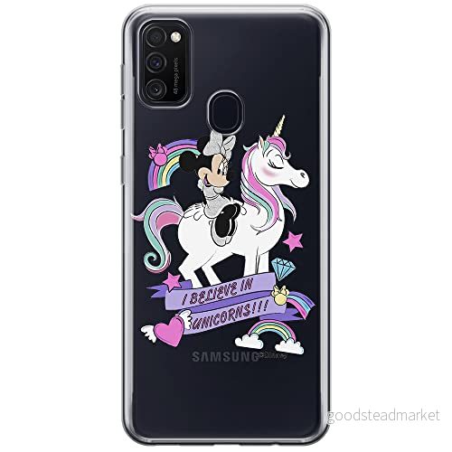 ERT GROUP mobiltelefonfodral för Samsung M21 originalt och officiellt licensierat Disney mönster Minnie 035 optimalt anpassad till formen på mobiltelefonen, gedeeltelijk transparant 5903537834863