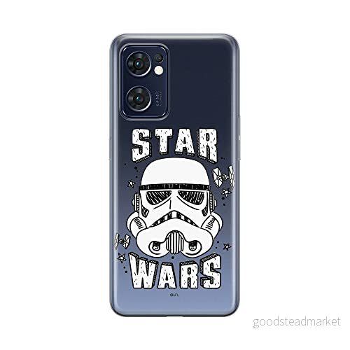 ERT GROUP mobiltelefonfodral för Oppo RENO 7 5G originalt och officiellt licensierat Star Wars mönster Stormtrooper 013 optimalt anpassad till formen på mobiltelefonen, gedeeltelijk transparant 5905511312442