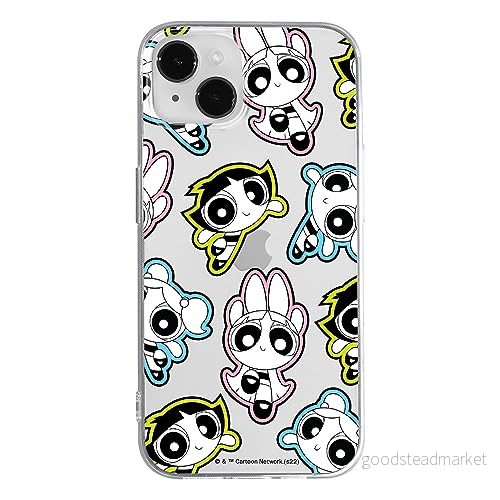 ERT GROUP mobiltelefonfodral för Iphone 14 PLUS originalt och officiellt licensierat The Powerpuff Girls mönster 022, gedeeltelijk transparant 5905511968762