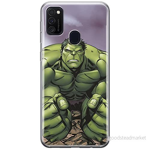 ERT GROUP mobiltelefonfodral för Samsung M21 originalt och officiellt licensierat Marvel mönster Hulk 004 optimalt anpassad till formen på mobiltelefonen, fodral tillverkad av TPU plast 5903537836546
