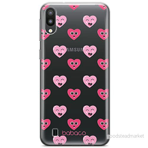 ERT GROUP mobiltelefonfodral för Samsung M10 originalt och officiellt licensierat Babaco mönster Hearts 006 optimalt anpassad till formen på mobiltelefonen, gedeeltelijk transparant 5904805019401
