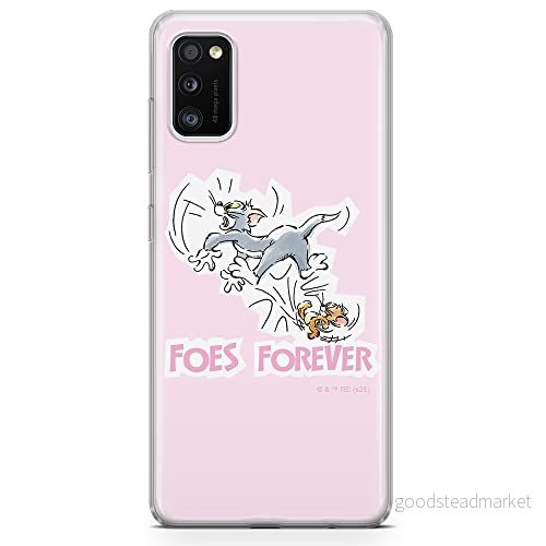 ERT GROUP mobiltelefonfodral för Samsung A41 originalt och officiellt licensierat Tom and Jerry mönster 010 optimalt anpassad till formen på mobiltelefonen, fodral tillverkad av TPU plast 5904805267147