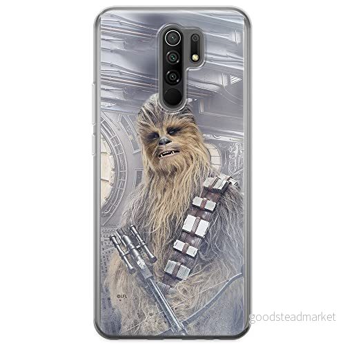 ERT GROUP mobiltelefonfodral för Xiaomi REDMI 9 originalt och officiellt licensierat Star Wars mönster Chewbacca 002 optimalt anpassad till formen på mobiltelefonen, fodral tillverkad av TPU plast 5903040308028