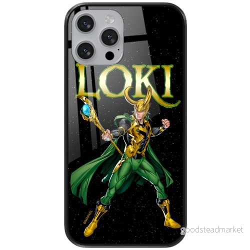 ERT GROUP mobiltelefonfodral för Samsung S9 PLUS originalt och officiellt licensierat Marvel mönster Loki 002 tillverkad av härdat glas, optimalt anpassat till mobilens form, skyddsfodral 5904805217944