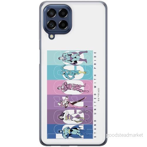 ERT GROUP mobiltelefonfodral för Samsung M53 5G originalt och officiellt licensierat DC mönster Justice League 009 optimalt anpassad till formen på mobiltelefonen, fodral tillverkad av TPU plast 5905795000219