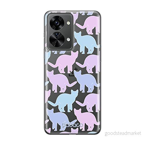 ERT GROUP mobiltelefonfodral för Oneplus NORD 2T 5G originalt och officiellt licensierat Babaco mönster Cats 011 optimalt anpassad till formen på mobiltelefonen, gedeeltelijk transparant 5905511275525