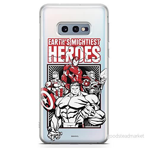 ERT GROUP mobiltelefonfodral för Samsung S10e originalt och officiellt licensierat Marvel mönster Avengers 005 optimalt anpassad till formen på mobiltelefonen, gedeeltelijk transparant 5904805506857