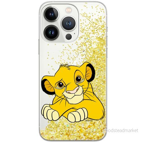 ERT GROUP mobiltelefonfodral för Apple Iphone 13 PRO originalt och officiellt licensierat Disney mönster Simba & Friends 009, med glitter overflow effekt 5905131173553