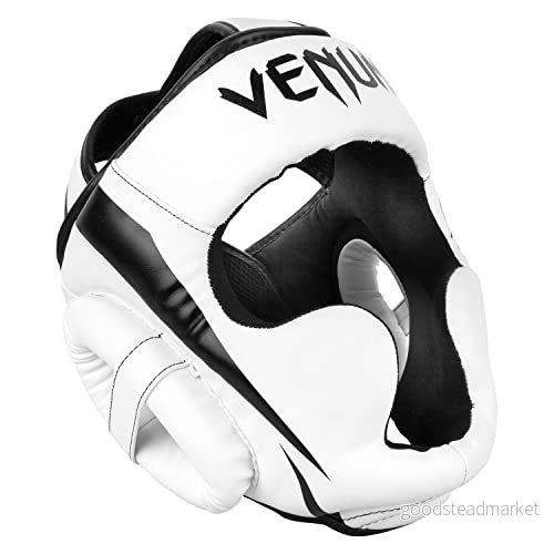 Venum Elite huvudskydd en storlek vit/svart 3611441471846