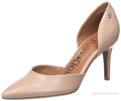 Calvin Klein Gloria pump för kvinnor, Knappt naken 110, 42 EU 195972338081