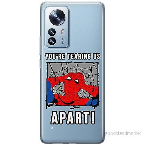 ERT GROUP mobiltelefonfodral för Xiaomi 12 PRO originalt och officiellt licensierat Marvel mönster Spider Man 035 optimalt anpassad till formen på mobiltelefonen, gedeeltelijk transparant 5905795011802
