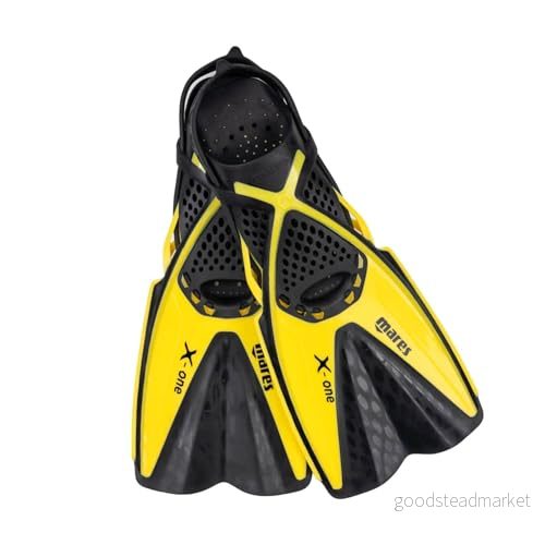 Mares Aquazone X One Junior, snorkelfena barn unisex, gul, S 792460344427