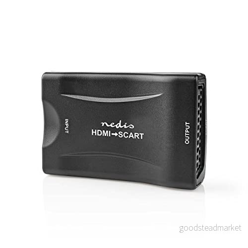 Nedis HDMI ™ Converter HDMI™ ingång SCART uttag 1 vägs 1080p 1,2 Gbps ABS svart 5412810336418