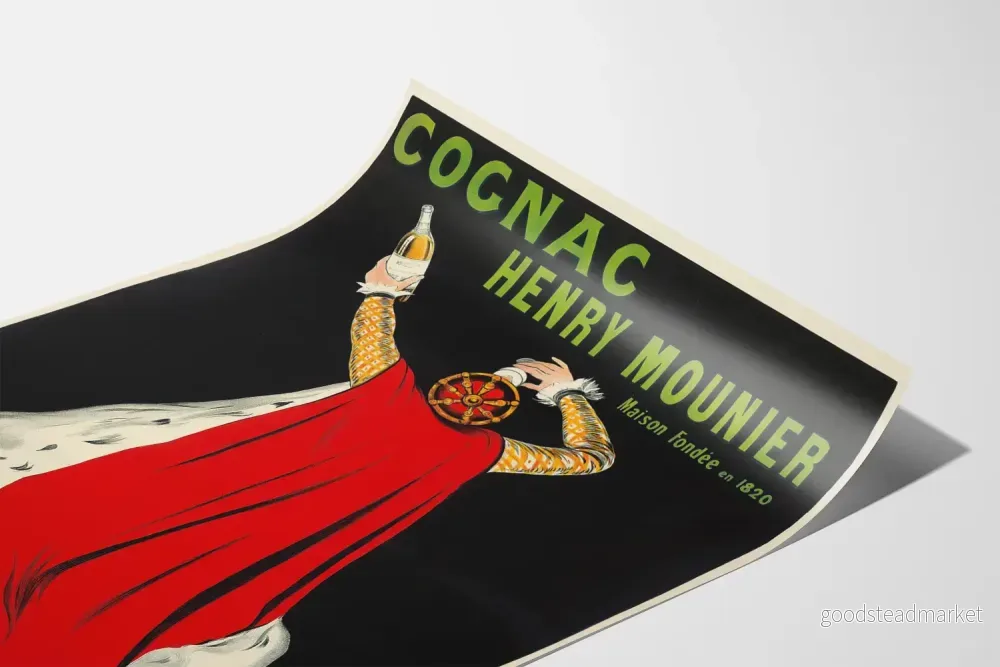 Vintageposter Cognac Henry Mounier Segonzac väggdekoration - Bild 3