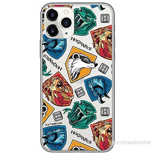 ERT GROUP mobiltelefonfodral för Apple Iphone 11 PRO MAX originalt och officiellt licensierat Harry Potter mönster 022 Vit optimalt anpassad till formen på mobiltelefonen, gedeeltelijk transparant 5903932128550