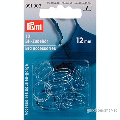 Prym Plast Transparent (12mm) Behå Tillbehör 10 Bitar 4002279150918