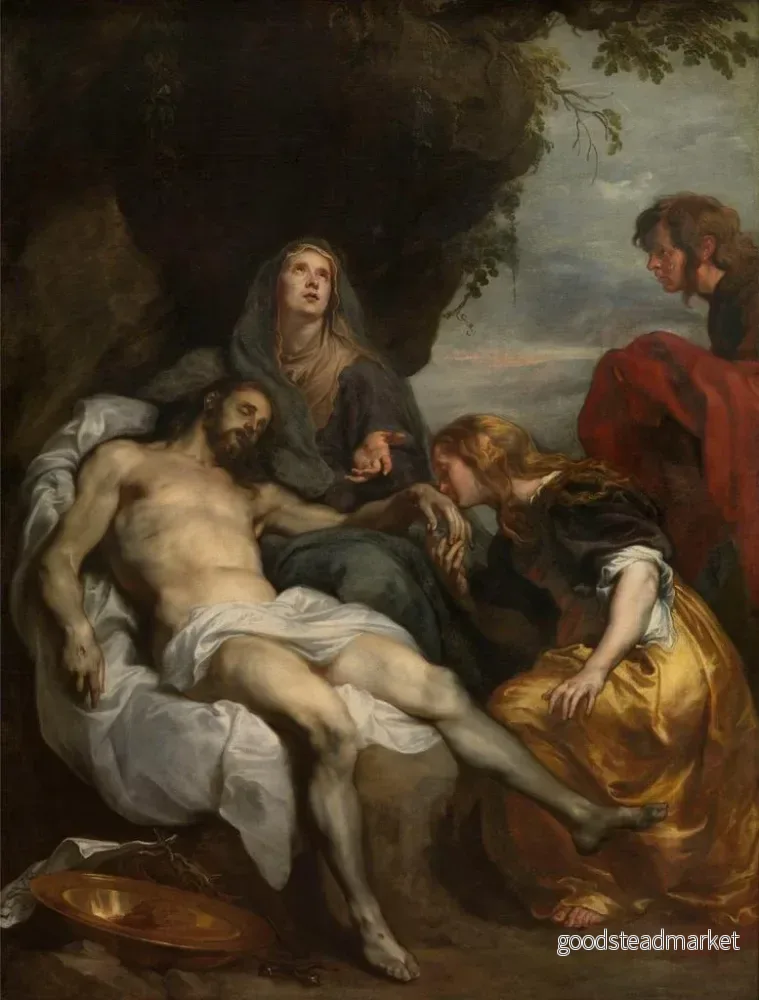 Målning La Lamentation sur le Christ mort - Antoine van Dyck | Konsttryck - Bild 2