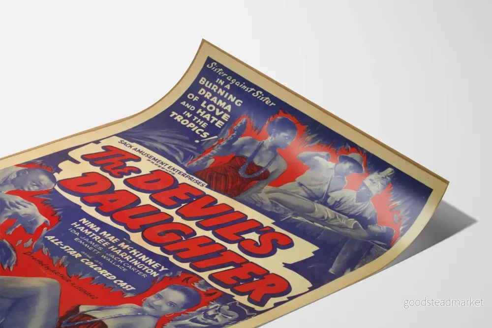 Vintageposter The Devil's Daughter Design Retro - Bild 3