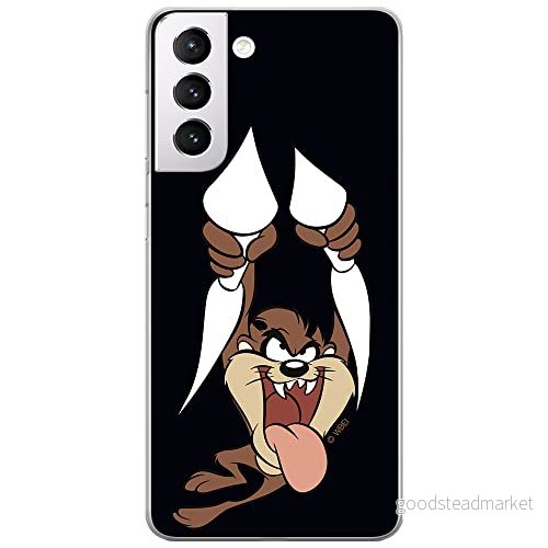 ERT GROUP mobiltelefonfodral för Samsung S21 originalt och officiellt licensierat Looney Tunes mönster Tasmanian 002 optimalt anpassad till formen på mobiltelefonen, fodral tillverkad av TPU plast 5903932377361