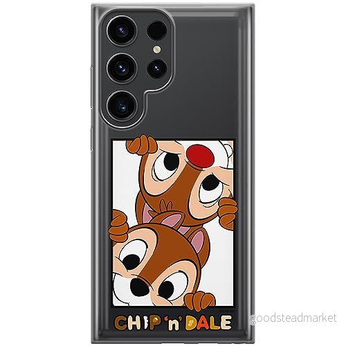 ERT GROUP mobiltelefonfodral för Samsung S23 ULTRA originalt och officiellt licensierat Disney mönster Chip & Dale 005 optimalt anpassad till formen på mobiltelefonen, gedeeltelijk transparant 5905795022211