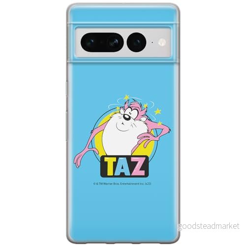 ERT GROUP mobiltelefonfodral för Google PIXEL 7 PRO originalt och officiellt licensierat Looney Tunes mönster Tasmanian 007 anpassad till formen på mobiltelefonen, fodral tillverkad av TPU plast 5905795178468