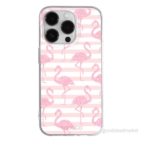 ERT GROUP mobiltelefonfodral för Apple Iphone 14 PRO originalt och officiellt licensierat Babaco mönster Flamingo 001 optimalt anpassad till formen på mobiltelefonen, fodral tillverkad av TPU plast 5905131910240