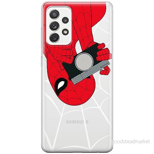 ERT GROUP mobiltelefonfodral för Samsung A73 5G originalt och officiellt licensierat Marvel mönster Spider Man 027 optimalt anpassad till formen på mobiltelefonen, gedeeltelijk transparant 5905795003906