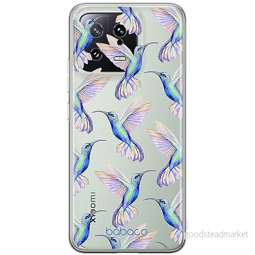 ERT GROUP mobiltelefonfodral för Xiaomi 13 originalt och officiellt licensierat Babaco mönster Hummingbird 002 optimalt anpassad till formen på mobiltelefonen, gedeeltelijk transparant 5905511897796