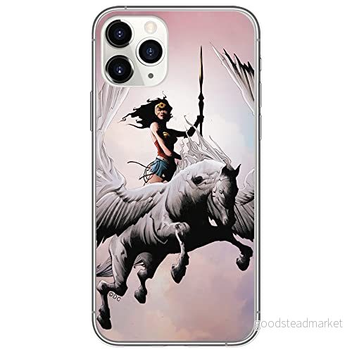 ERT GROUP mobiltelefonfodral för Apple Iphone 11 originalt och officiellt licensierat DC mönster Wonder Woman 002 Vit optimalt anpassad till formen på mobiltelefonen, fodral tillverkad av TPU plast 5902980825978