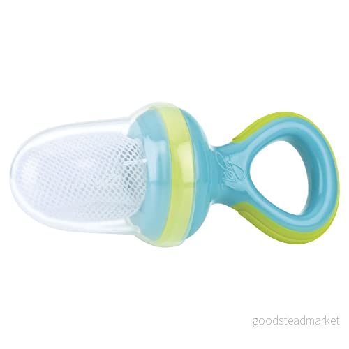 Nuby Fruit Nibbler med Handtag, Blå 5414959022375