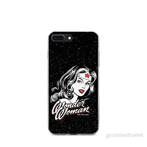 ERT GROUP mobiltelefonfodral för Apple Iphone 7 PLUS/ 8 PLUS originalt och officiellt licensierat DC mönster Wonder Woman 023 Vit anpassad till formen på mobiltelefonen, fodral tillverkad av TPU plast 5903932928112
