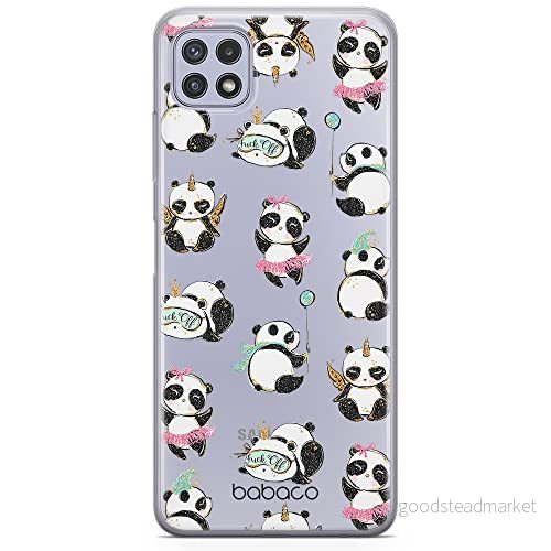 ERT GROUP mobiltelefonfodral för Samsung A22 5G originalt och officiellt licensierat Babaco mönster Panda 008 optimalt anpassad till formen på mobiltelefonen, gedeeltelijk transparant 5904805415371