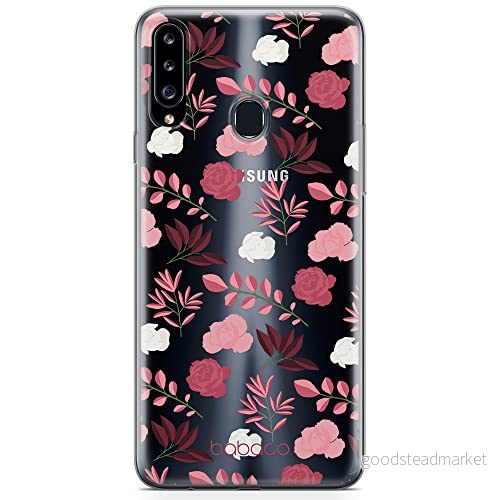 ERT GROUP mobiltelefonfodral för Samsung A20S originalt och officiellt licensierat Babaco mönster Flowers 020 optimalt anpassad till formen på mobiltelefonen, gedeeltelijk transparant 5903932640441