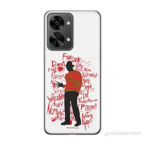 ERT GROUP mobiltelefonfodral för Oneplus NORD 2T 5G originalt och officiellt licensierat Horror mönster Nightmare of Elm Street 010, fodral tillverkad av TPU plast 5905511275747