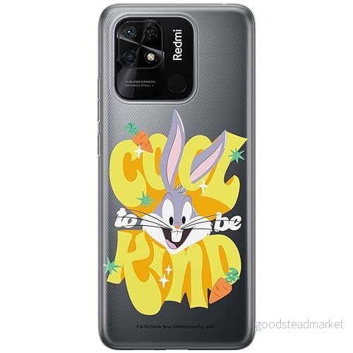 ERT GROUP mobiltelefonfodral för Xiaomi REDMI 10C originalt och officiellt licensierat Looney Tunes mönster Bugs 014 optimalt anpassad till formen på mobiltelefonen, gedeeltelijk transparant 5905795076535