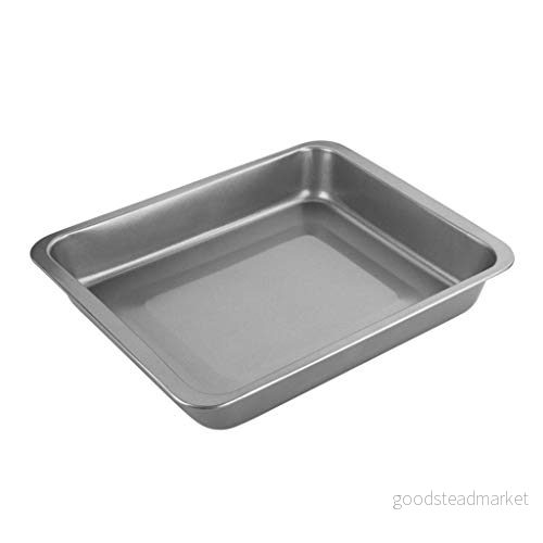 Chef Aid stekpanna non stick stål, mäter 34 x 28 5 cm, med djupa sidor som perfekt stekplåt, grå 5012904103188