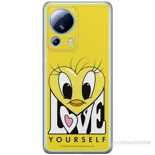 ERT GROUP mobiltelefonfodral för Xiaomi 13 LITE/CIVI 2 originalt och officiellt licensierat Looney Tunes mönster Tweety 015 anpassad till formen på mobiltelefonen, fodral tillverkad av TPU plast 5905795097905