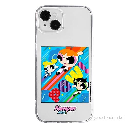 ERT GROUP mobiltelefonfodral för Iphone 14 PLUS originalt och officiellt licensierat The Powerpuff Girls mönster 025, gedeeltelijk transparant 5905511970840