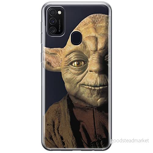 ERT GROUP mobiltelefonfodral för Samsung M21 originalt och officiellt licensierat Star Wars mönster Yoda 004 optimalt anpassad till formen på mobiltelefonen, gedeeltelijk transparant 5903537839240