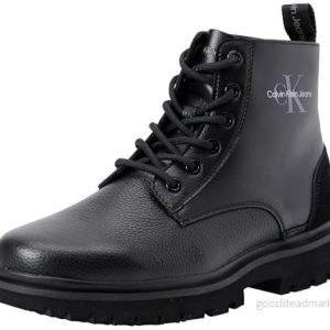 Calvin Klein jeans dam Eva Boot Mid Lace Up Mtr, Trippel svart, 38 EU 8720109968064 Calvin Klein jeans dam Eva Boot Mid Lace Up Mtr, Trippel svart, 38 EU 8720109968064