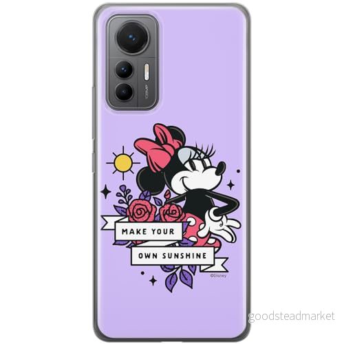 ERT GROUP mobiltelefonfodral för Xiaomi 12 LITE originalt och officiellt licensierat Disney mönster Minnie 073 optimalt anpassad till formen på mobiltelefonen, fodral tillverkad av TPU plast 5905795025755