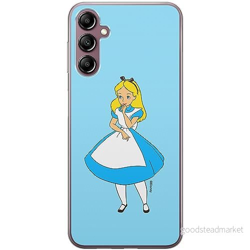 ERT GROUP mobiltelefonfodral för Samsung A14 4G/5G originalt och officiellt licensierat Disney mönster Alice 010 optimalt anpassad till formen på mobiltelefonen, fodral tillverkad av TPU plast 5905511825591