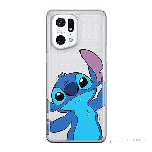 ERT GROUP mobiltelefonfodral för Oppo FIND X5 PRO originalt och officiellt licensierat Disney mönster Stich 018 optimalt anpassad till formen på mobiltelefonen, gedeeltelijk transparant 5905511415273