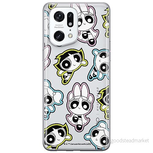 ERT GROUP mobiltelefonfodral för Oppo FIND X5 PRO originalt och officiellt licensierat The Powerpuff Girls mönster 022, gedeeltelijk transparant 5905511968854