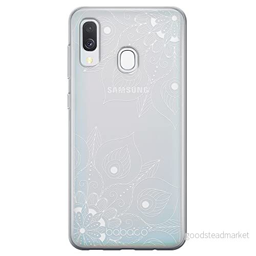 ERT GROUP mobiltelefonfodral för Samsung A40 originalt och officiellt licensierat Babaco mönster Mandalas 003 Vit optimalt anpassad till formen på mobiltelefonen, gedeeltelijk transparant 5904805825859