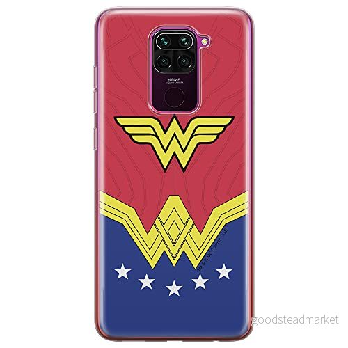 ERT GROUP mobiltelefonfodral för Xiaomi REDMI NOTE 9 originalt och officiellt licensierat DC mönster Wonder Woman 008 optimalt anpassad till formen på mobiltelefonen, fodral tillverkad av TPU plast 5903040337134