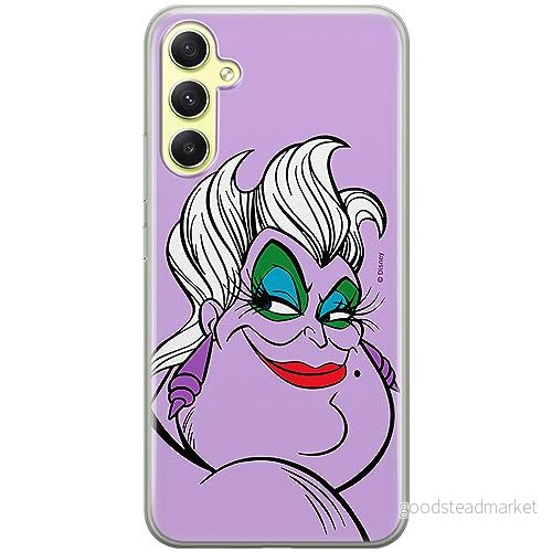ERT GROUP mobiltelefonfodral för Samsung A34 5G originalt och officiellt licensierat Disney mönster Ursula 001 optimalt anpassad till formen på mobiltelefonen, fodral tillverkad av TPU plast 5905511774882