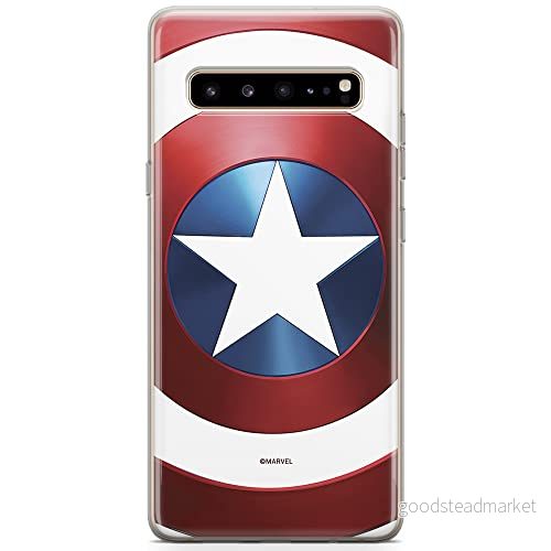 ERT GROUP Mobiltelefonskal för Samsung S10 5G original och officiellt licensierat Marvel mönster Captain America 025 optimalt anpassat till mobiltelefonens form, TPU fodral 5904805500602