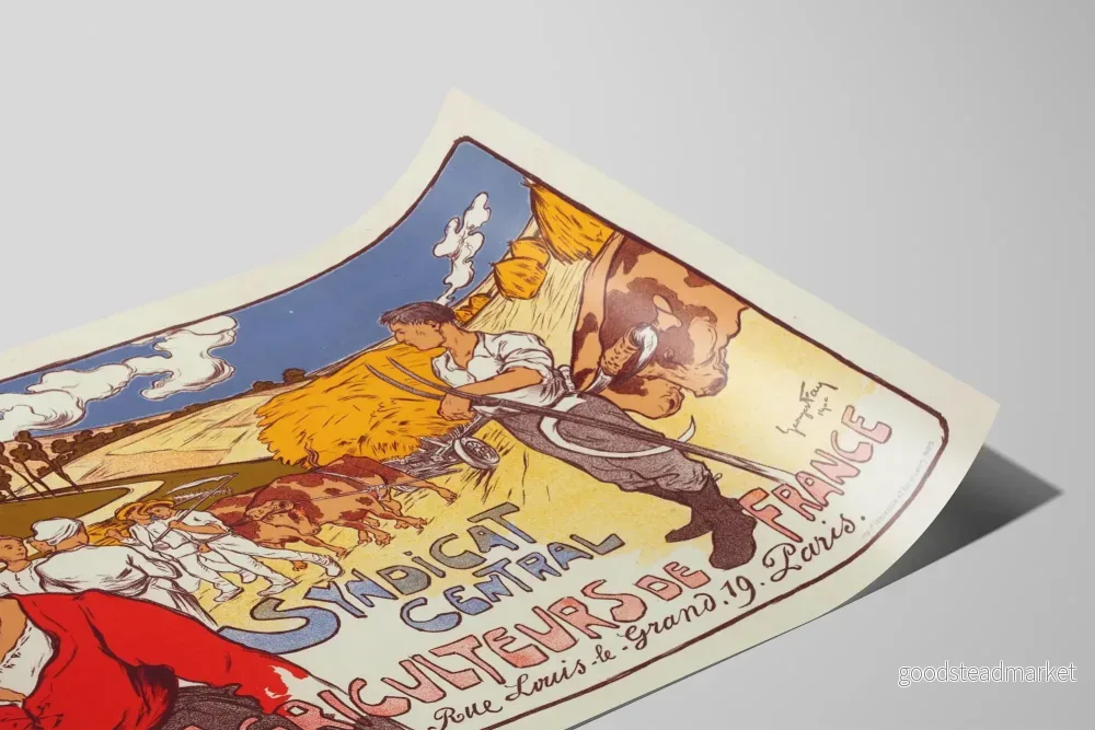 Vintageposter för Centralföreningen för jordbrukare i Frankrike - Bild 2